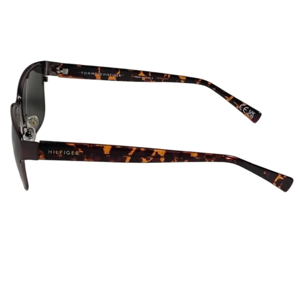 Tommy Hilfiger Reid MM OM561 Sunglasses Burgundy Tortoise Grey Lens 57-15-145